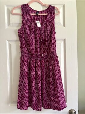 Gap Summer Sleeveless Lightweight Poly Dress with Pockets Sz Medium